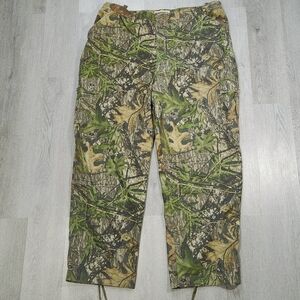 Vtg Men 46x32 RUSSELL Outdoors Explorer Midweight Mossy Oak Hunting Camo Pants